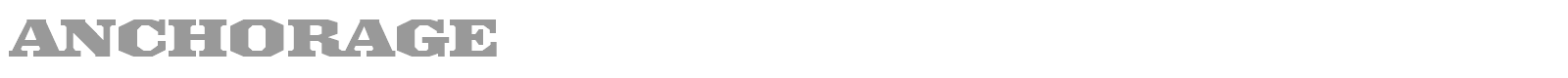 Anchorage font preview