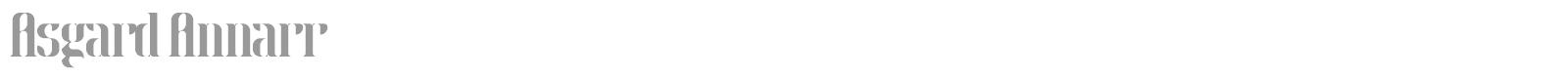 Asgard Annarr font preview