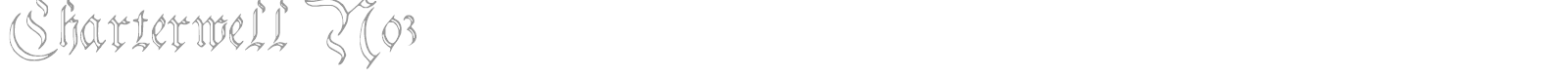 Charterwell No3 font preview