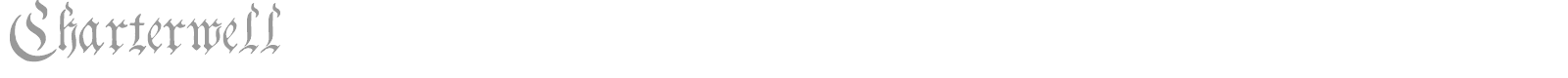 Charterwell font preview