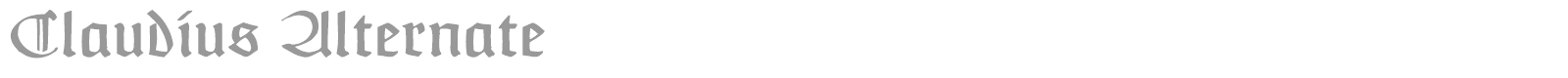 Claudius Headline font preview