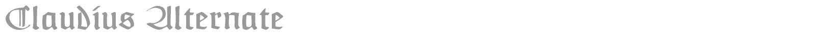 Claudius Headline font preview