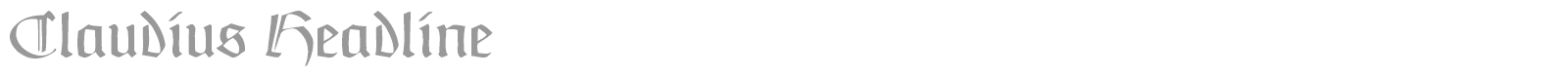 Claudius Headline font preview