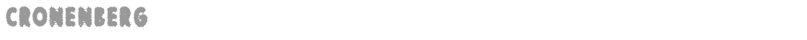 cronenberg font preview