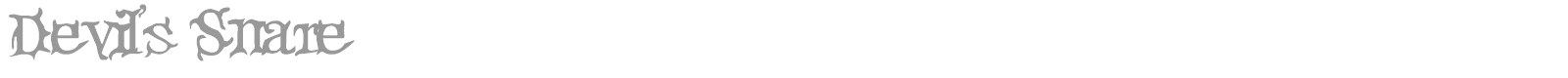Devil's Snare font preview