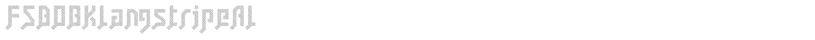 FSB08KlangStencilKt font preview