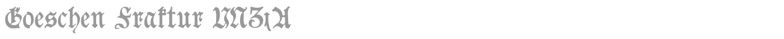 Goeschen Fraktur UNZ1A font preview