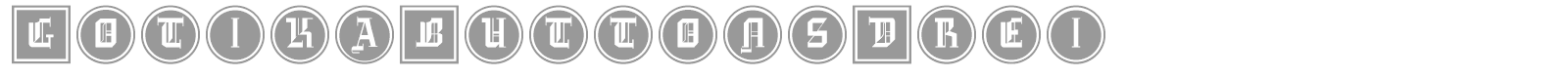 GotikaButtonsDrei font preview