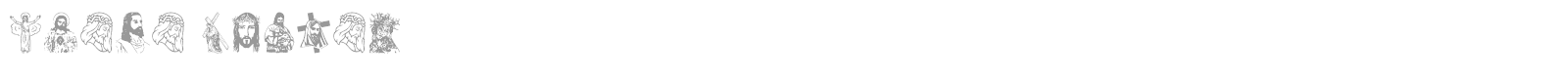 Jesus Christ font preview