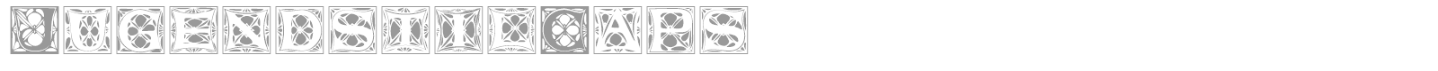 JugendstilCaps font preview