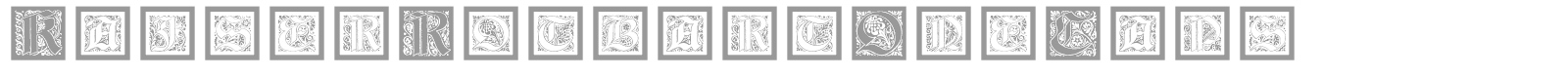 KaiserRotbartOneCaps font preview