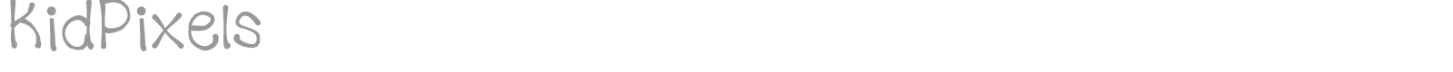 KidPixels font preview