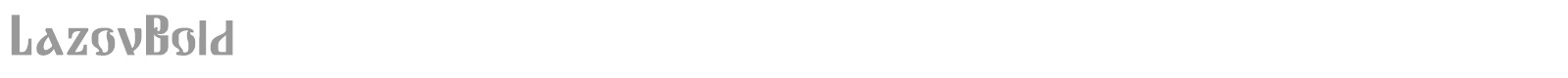 LazovBold font preview