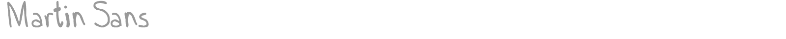 Martin Sans font preview