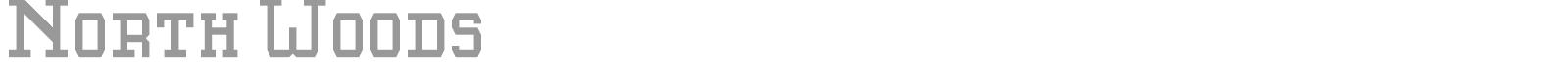 North Woods font preview