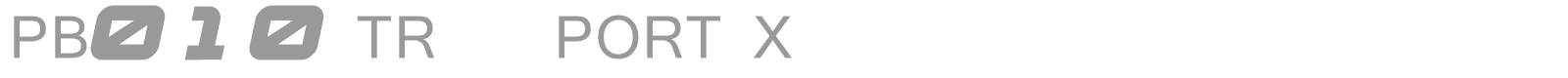 PB010 TRANSPORT X font preview