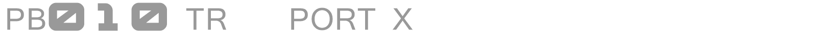 PB010 TRANSPORT X font preview
