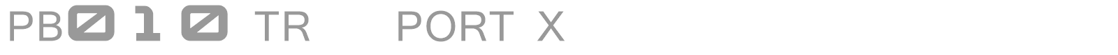PB010 TRANSPORT X font preview