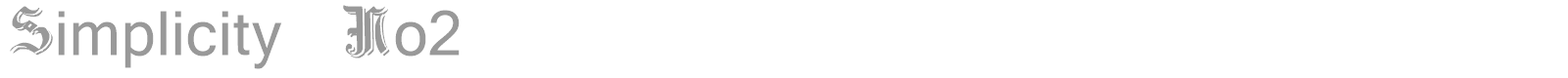 Simplicity No2 font preview