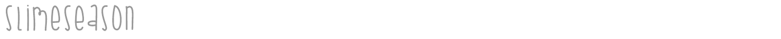 SlimeSeason font preview