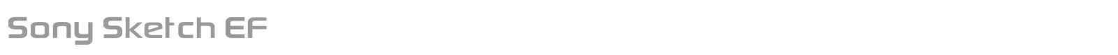 Sony Sketch EF font preview