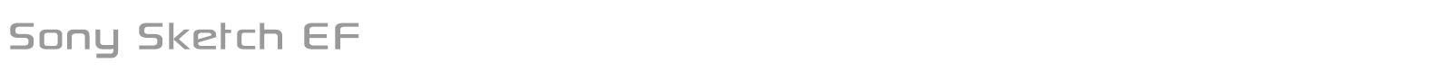 Sony Sketch EF font preview