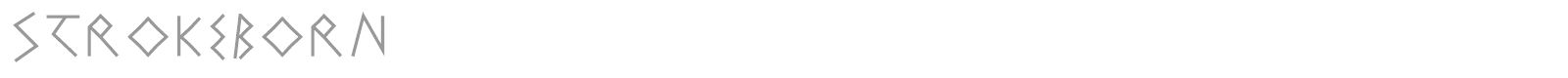 StrokeBorn font preview