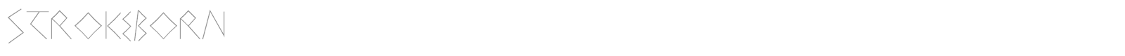 StrokeBorn font preview