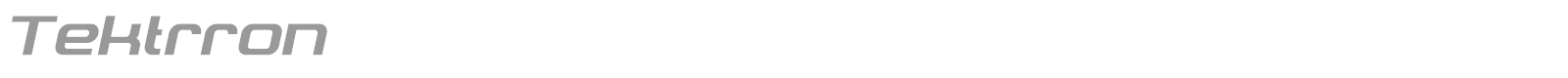 Tektrron font preview