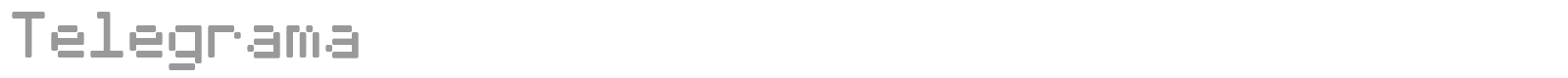 Telegrama font preview