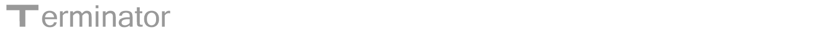 Terminator font preview