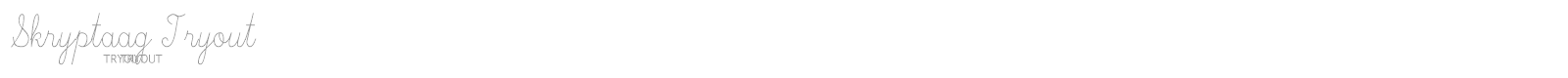 Willegha Tryout font preview