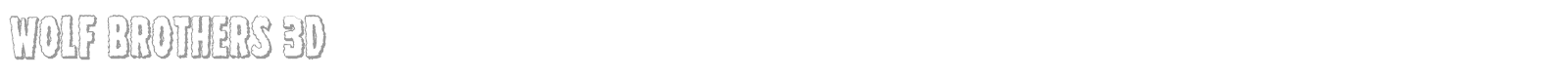 Wolf Brothers Staggered Italic font preview