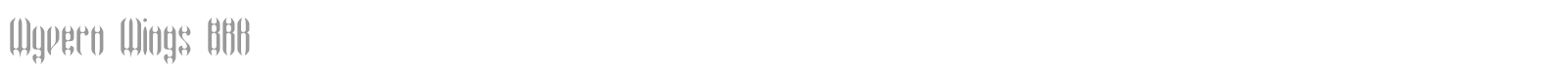 Wyvern Wings BRK font preview
