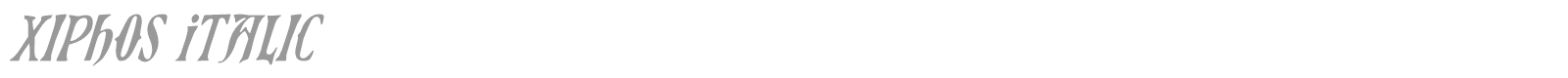 Xiphos Italic font preview