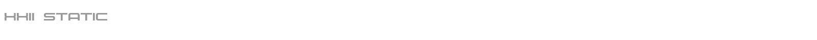 XXII STATIC font preview