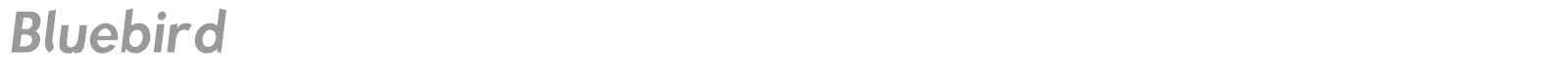 Bluebird font preview