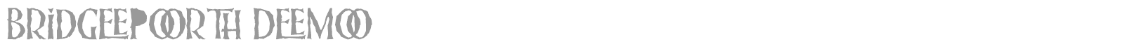 Bridgeport Demo font preview