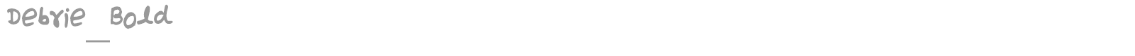 Debrie_Bold font preview