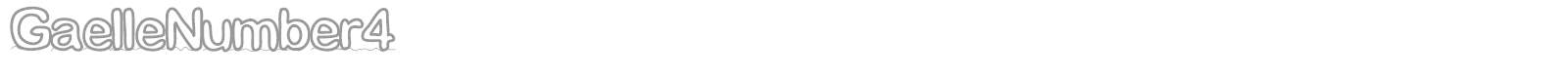 Gaelle Number 4 font preview