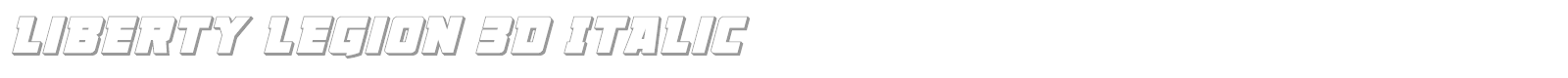 Liberty Legion Super-Italic font preview