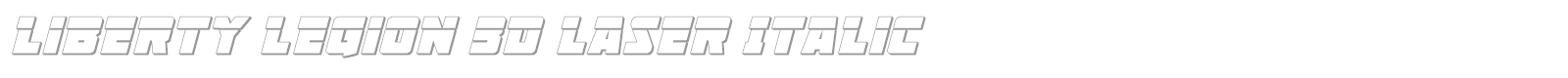 Liberty Legion Super-Italic font preview