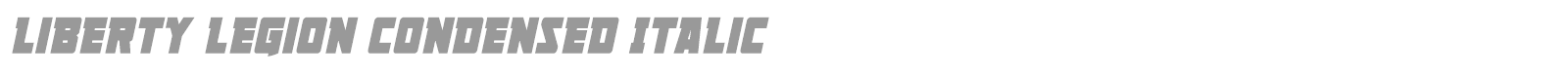 Liberty Legion Super-Italic font preview