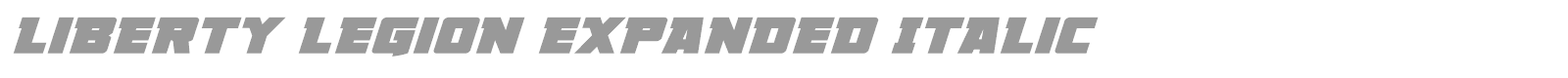 Liberty Legion Super-Italic font preview