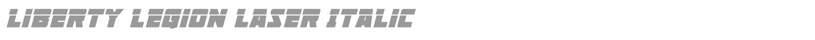 Liberty Legion Super-Italic font preview