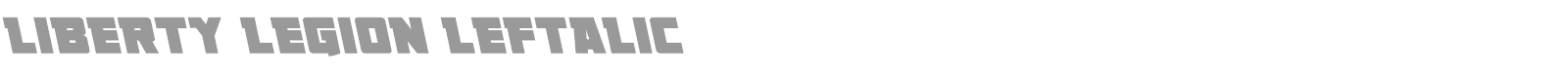 Liberty Legion Super-Italic font preview