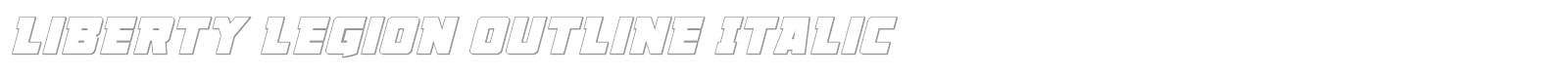 Liberty Legion Super-Italic font preview