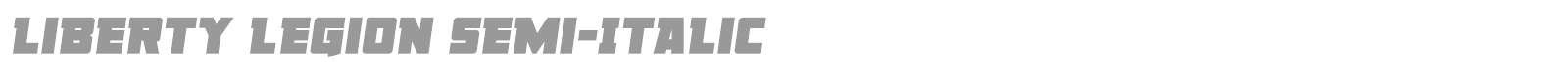 Liberty Legion Super-Italic font preview