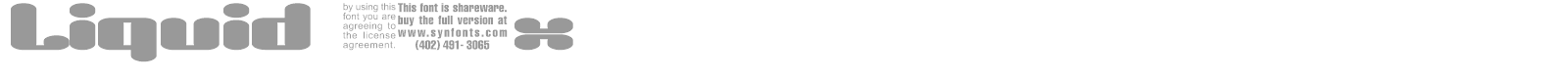 Liquid Sex font preview