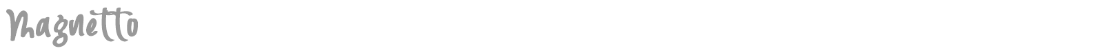 Magnetto font preview